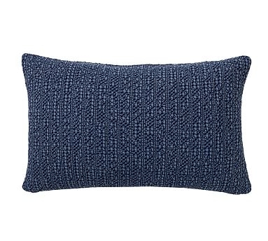 Honeycomb Lumbar Pillow Cover, 16 x 26", Sailor Blue - Image 3