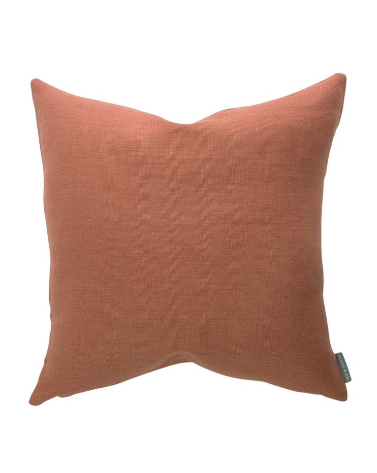SEDONA RUST SOLID PILLOW COVER - 20" X 20" - Image 0