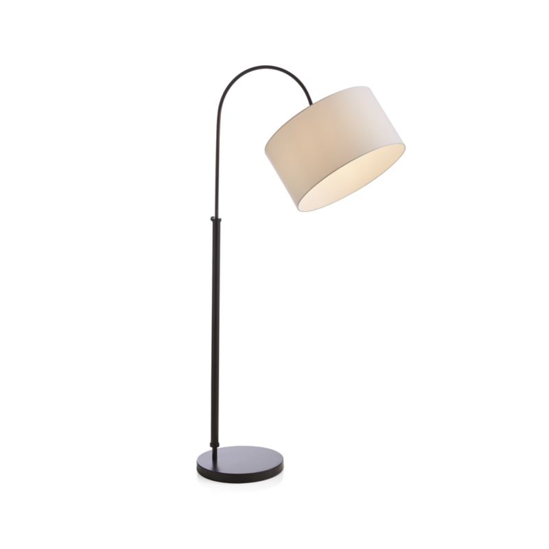 Petite Bronze Adjustable Arc Floor Lamp - Image 3