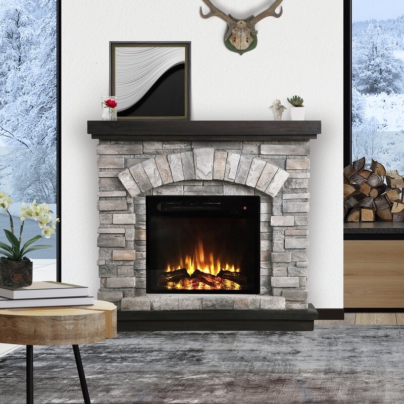 36'' W Electric Fireplace - Image 0