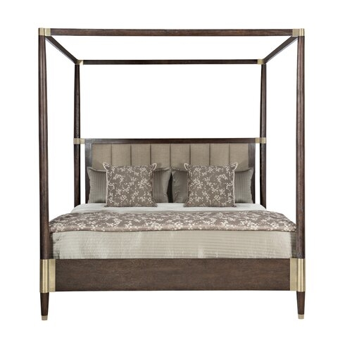 CLAREDON UPHOLSTERED CANOPY BED - Image 0