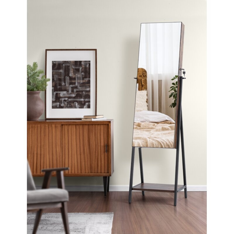 Frisco Jewelry Armoire with Mirror - Image 0