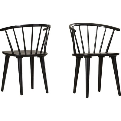 Spindle Solid Wood Windsor Back Arm Chair (set of 2) - Image 0