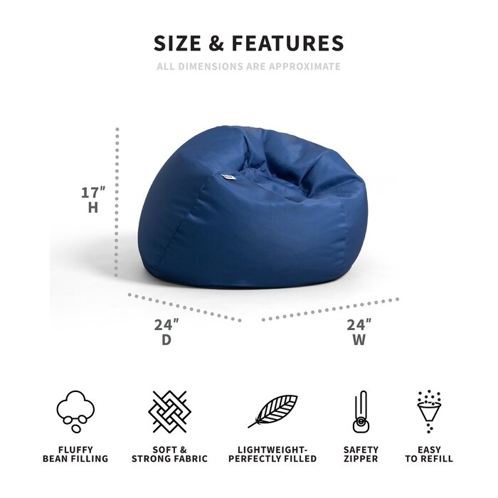 Big Joe Bean Bag Chair - Image 4