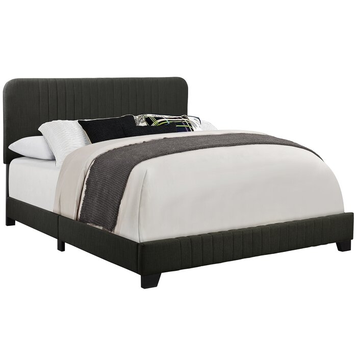 Delp Mid-Century Upholstered Standard Bed - Image 1