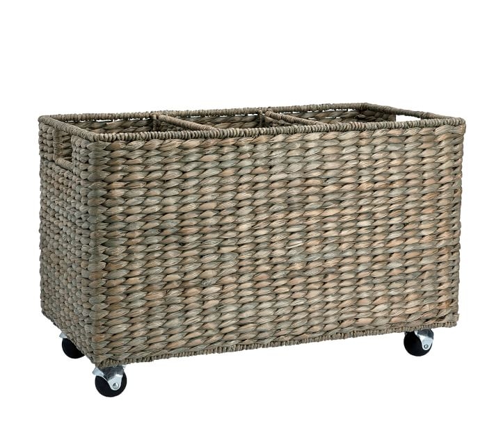 Charleston Handwoven Seagrass Sorting Basket - Gray - Image 0