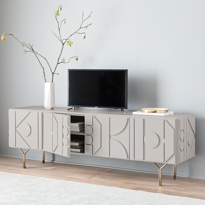Pictograph Media Console (84"), Flax - Image 2