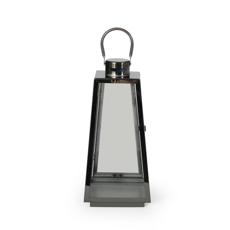 Grace Modern Stainless Steel Outdoor Lantern - Image 0