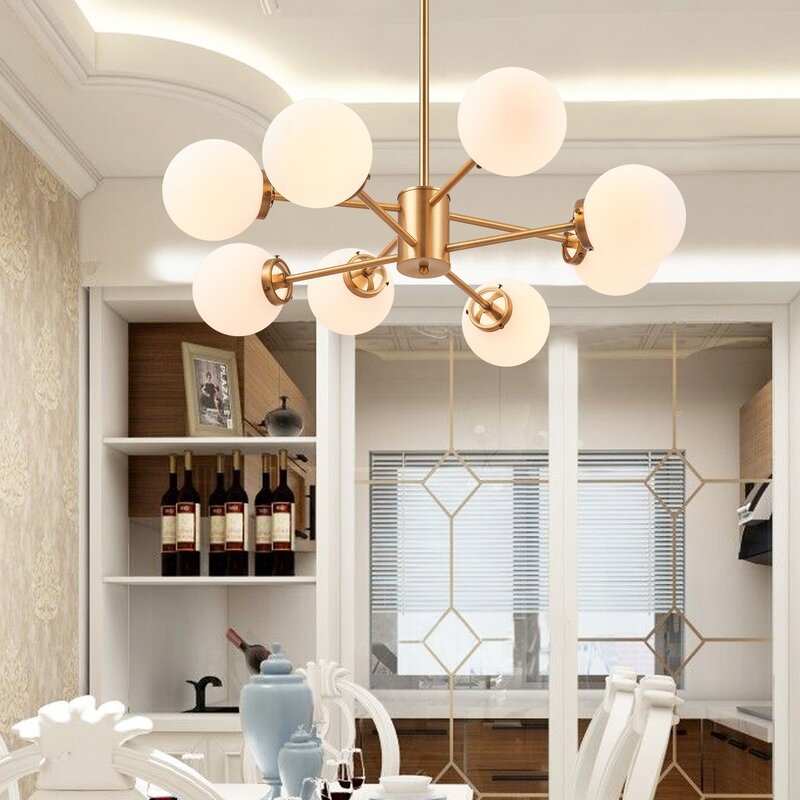 Bustillos 8 - Light Sputnik Modern Linear Chandelier - Image 1