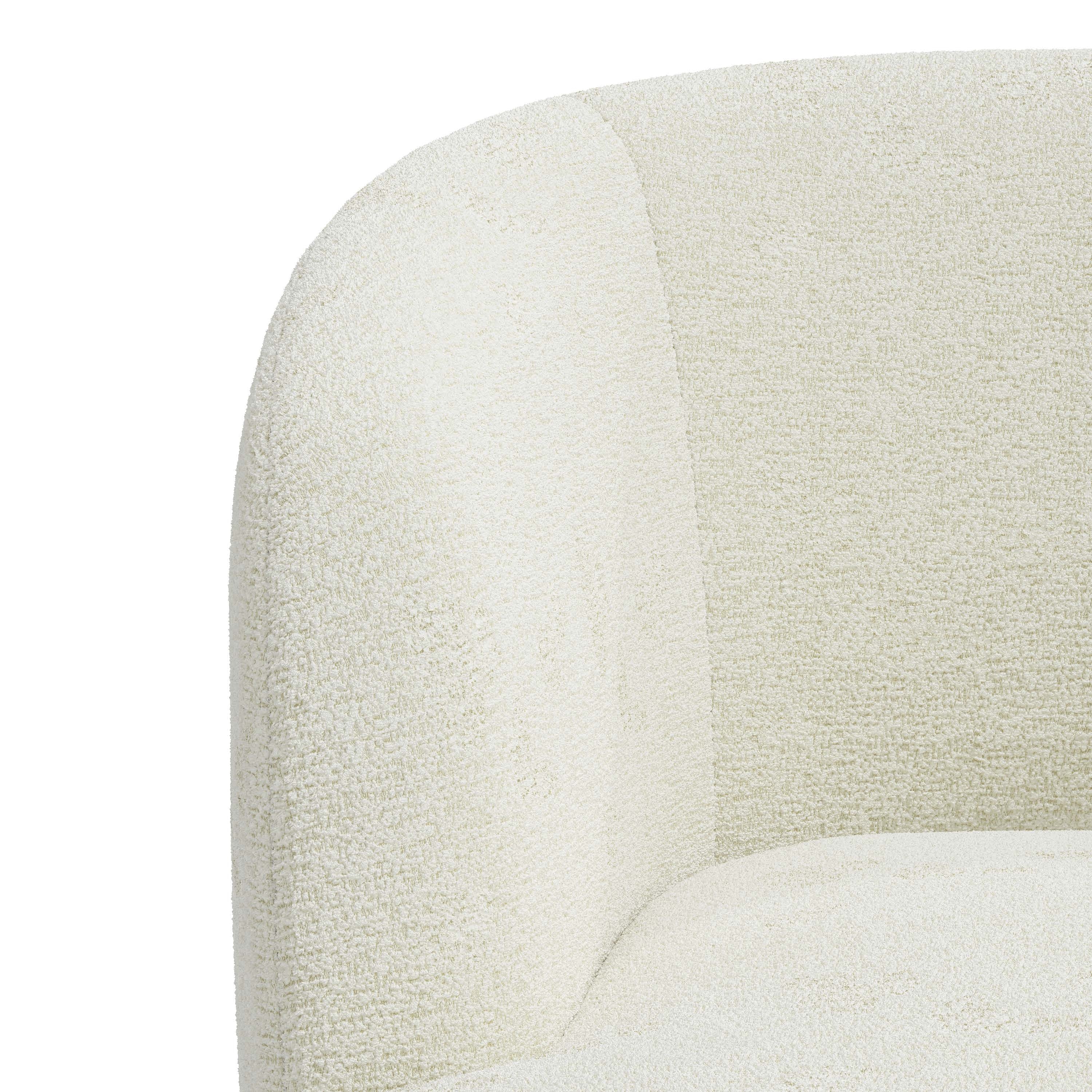 Hannah Swivel Chair - Cream - Image 4