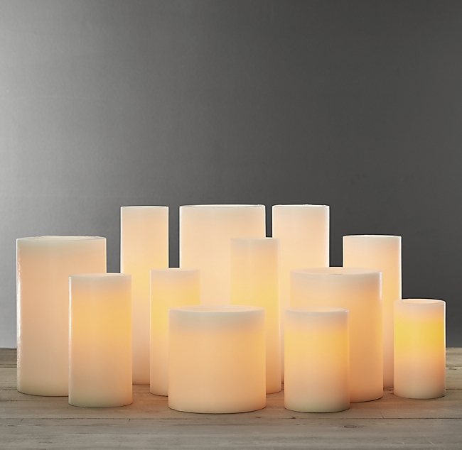 BATTERY-OPERATED WAX FLAMELESS PILLAR CANDLE - Image 0