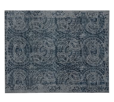 Bosworth Printed Wool Rug, 8x10', Blue - Image 3