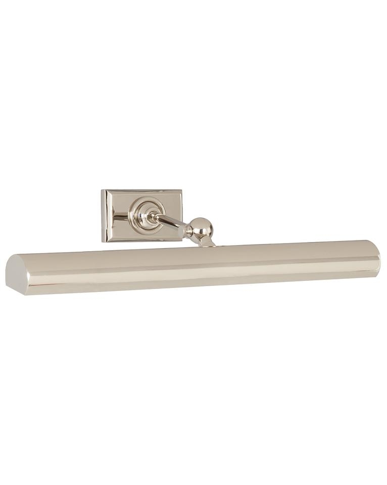 18" CABINET MAKER'S PICTURE LIGHT - POLISHED NICKEL - Image 0