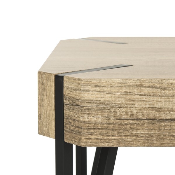 Liann Rustic Midcentury Wood Top Coffee Table - Multi Brown - Arlo Home - Image 5