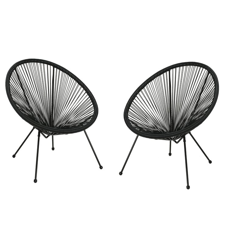 Englewood Outdoor Hammock Weave Patio Chair (Set of 2) - Image 0