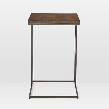 Streamline C-Side Table, Dark Walnut, Light Bronze - Image 6