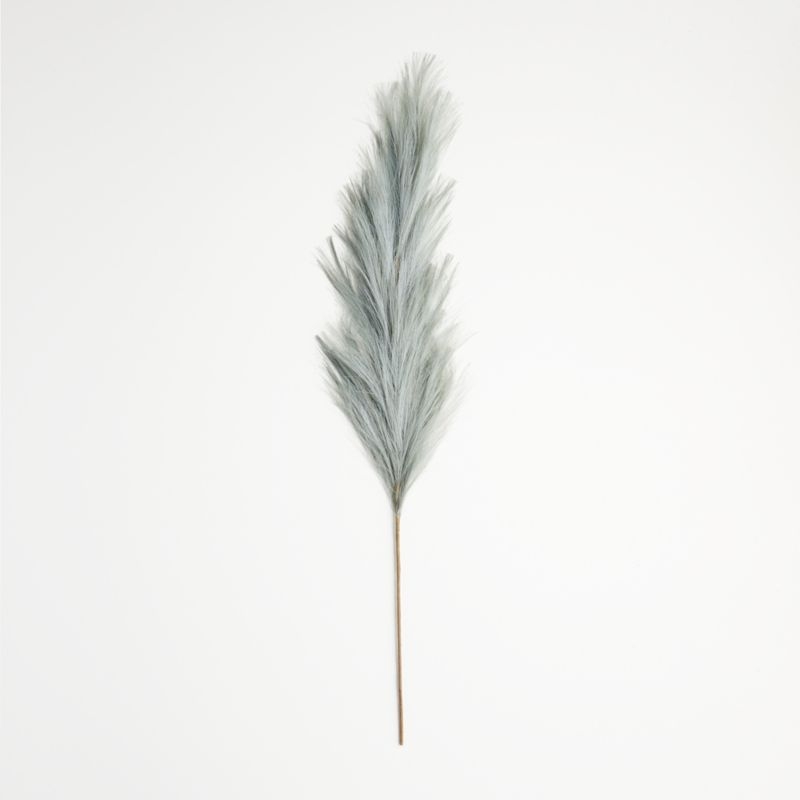 Artificial Dusty Blue Pampas Grass Stem - Image 3