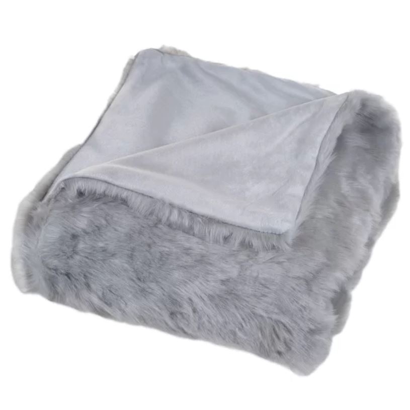 Hanah Faux Fur Throw Blanket - Image 0