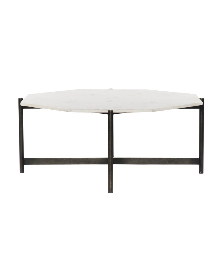 Amos Coffee Table, Hammered Gray - Image 1