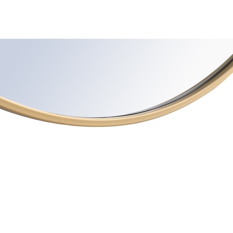 Needville Modern & Contemporary Accent Mirror- brass 36" - Image 4