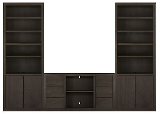 Woodwind 86h Bookcase Wall Unit - Maple - Image 1