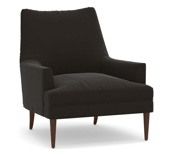 Reyes Upholstered Armchair, Smoke - Image 0