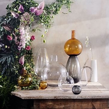 Foundations Vase, Clear, 9"h Glass Vase - Image 5