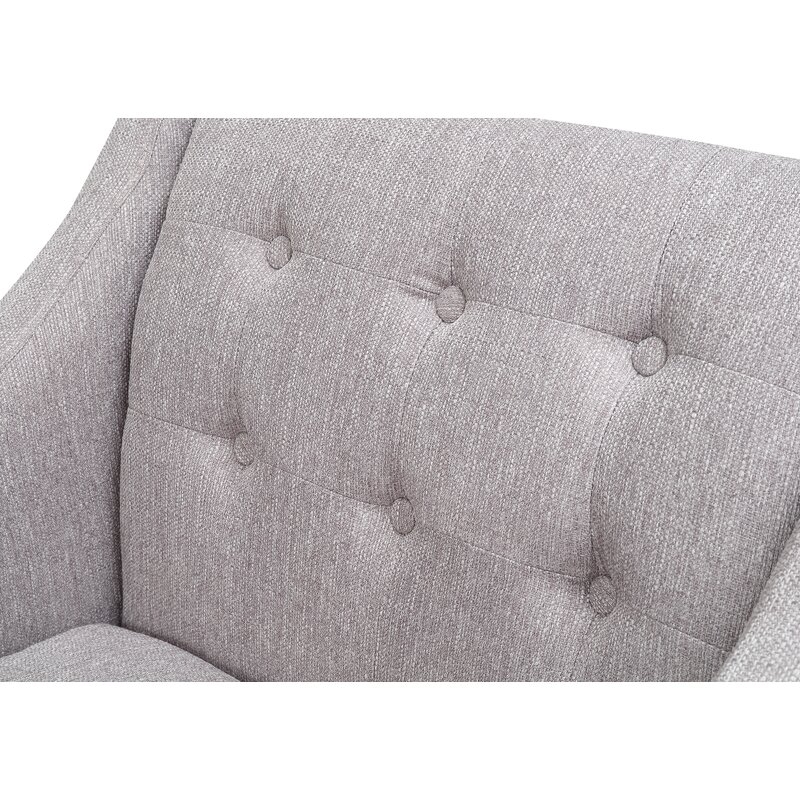 Gray Polyester Blend Clopton 21.5" Armchair - Image 1