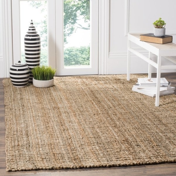 Safavieh Handwoven Casual Thick Jute Area Rug (6' x 9') - Image 0