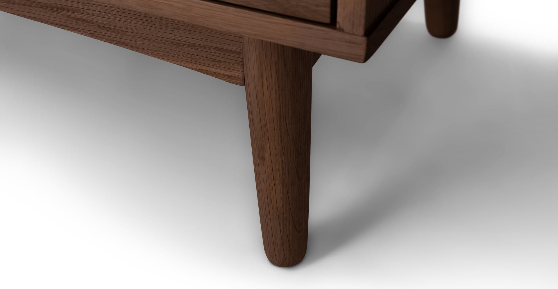 Culla Walnut 2 Drawer Nightstand - Image 2