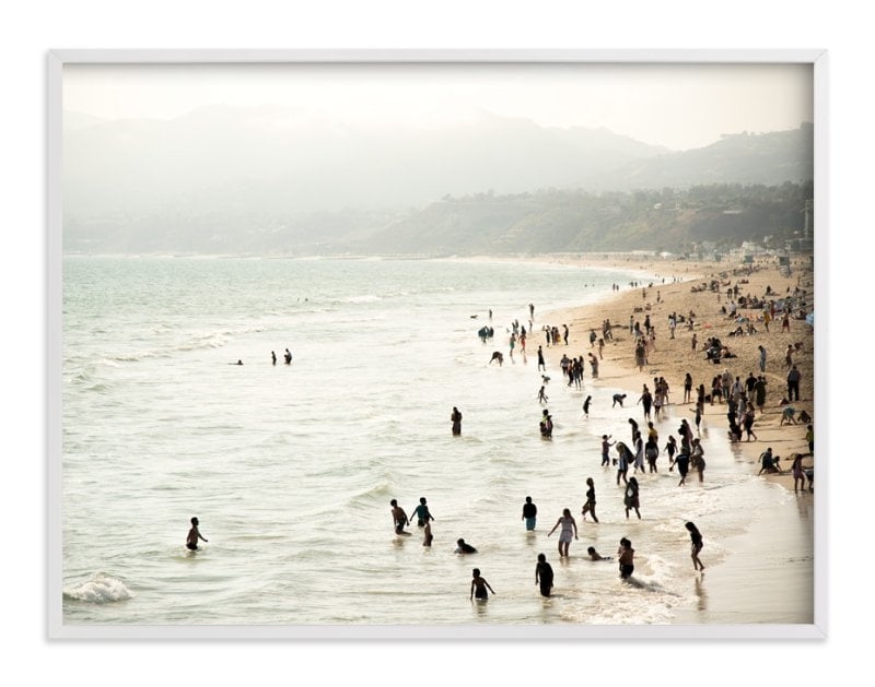 Seaside Contrast  - 40x30 - White Wood Frame - Image 0