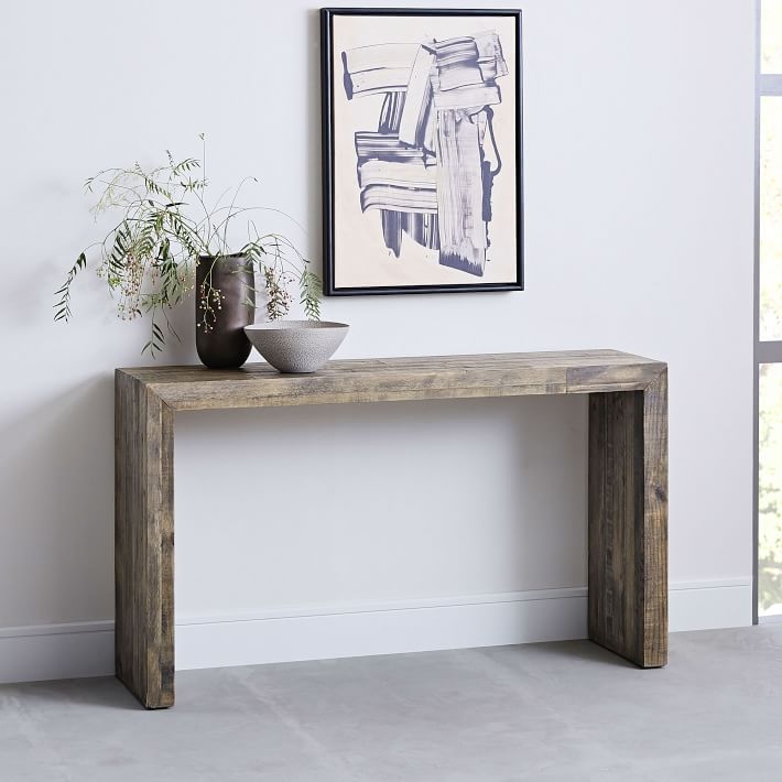 Emmerson Reclaimed Wood Console - stone gray. - Image 0