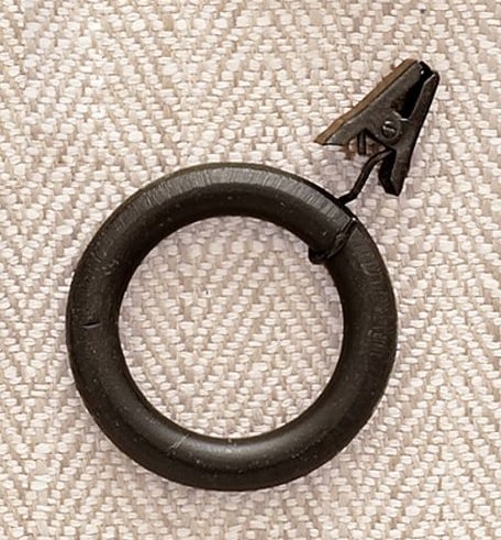 Standard Clip Rings, Antique Bronze Finish - Set of 7 - Large - Image 1