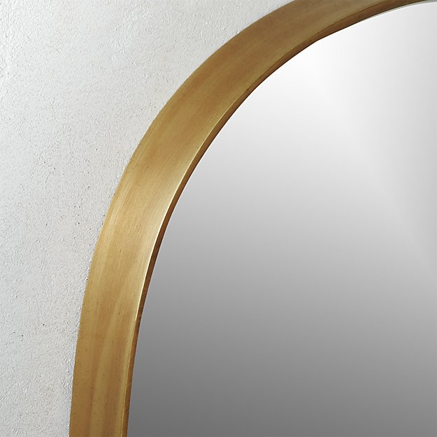 rogue small oval mirror brass - Image 1