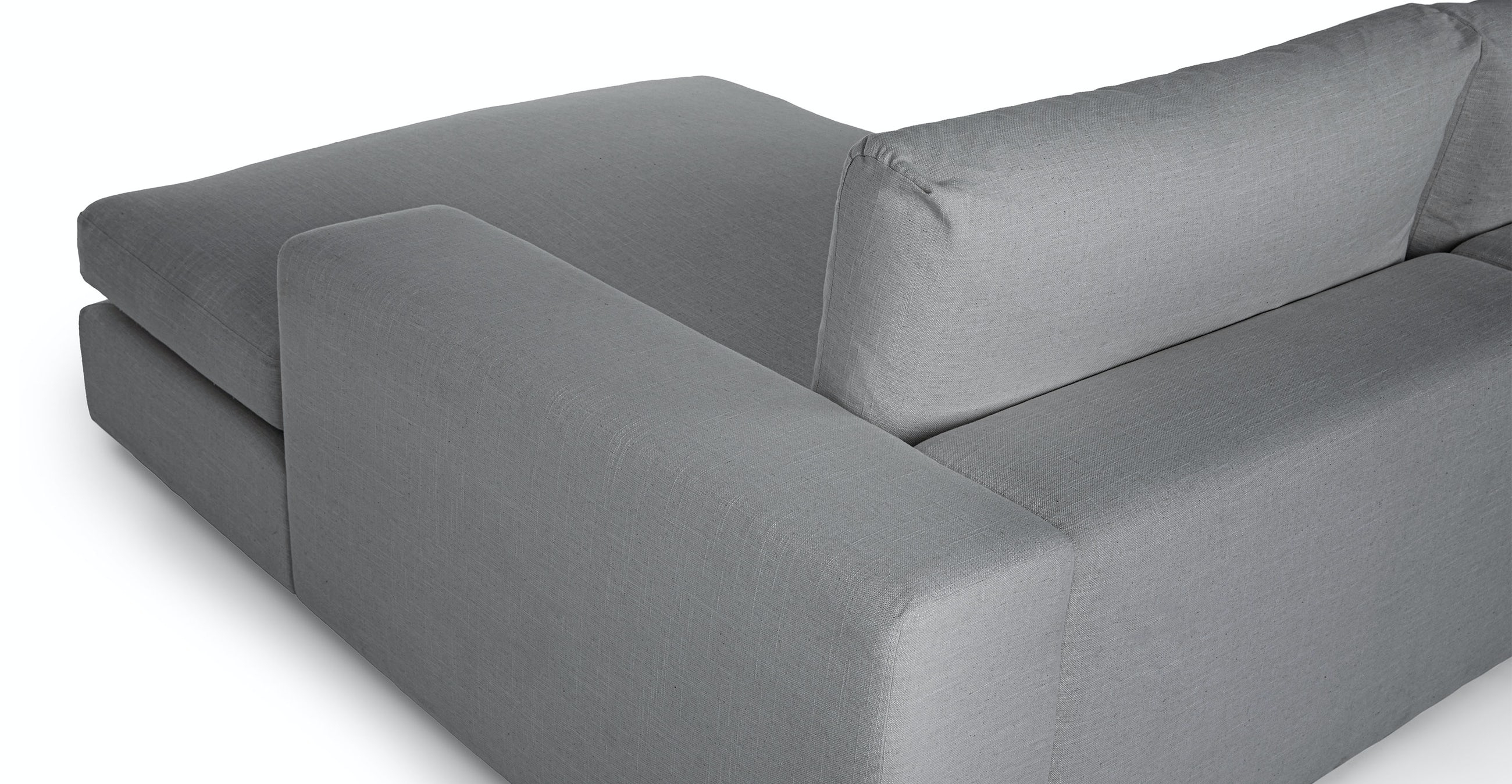 Beta Right Chaise Sectional, Summit Gray - Image 2