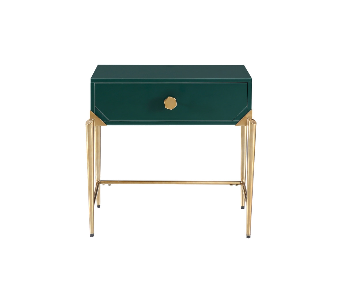 Camryn Green Lacquer Side Table - Image 1