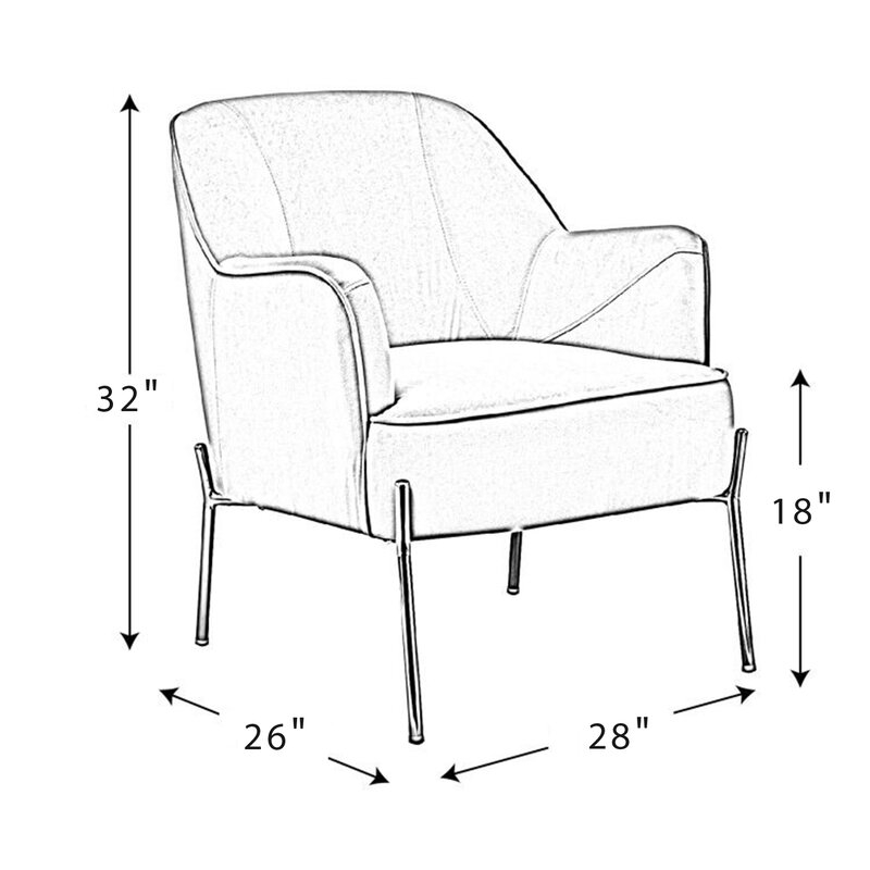 Dallin 28" armchair - Image 2