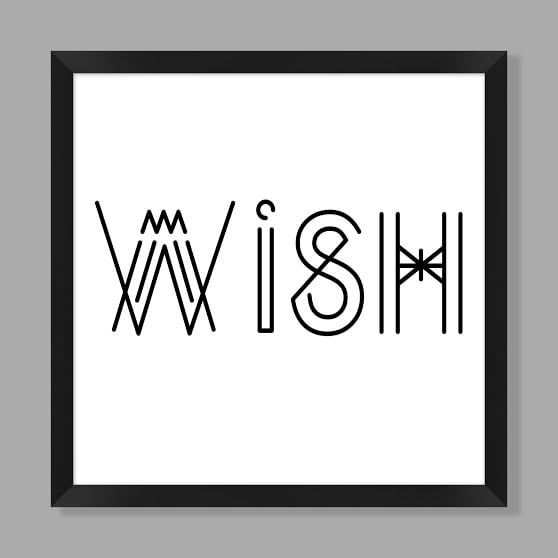 Wish Framed Art, 27.75"x27.75" - Image 0