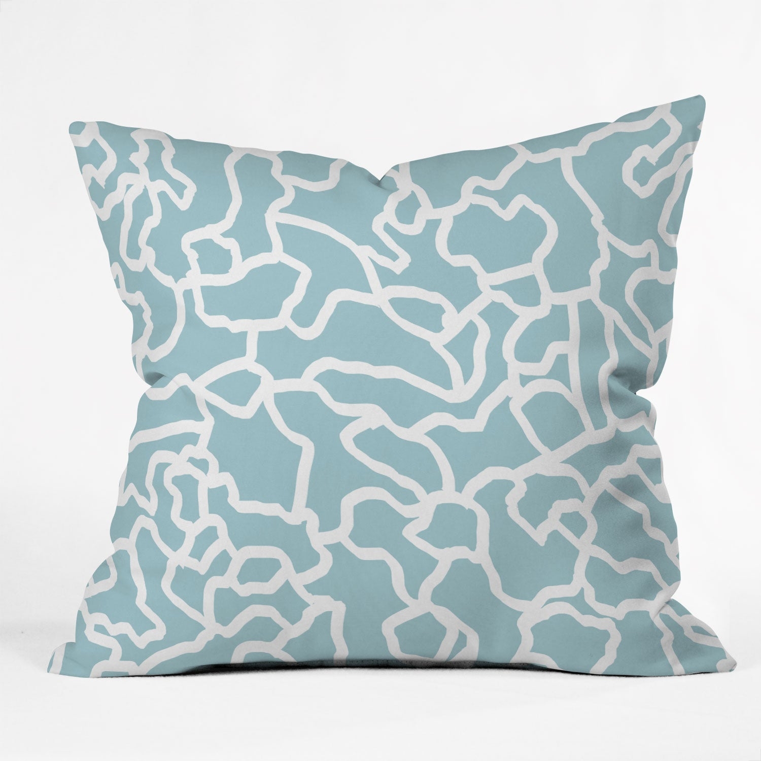 ABSTRACT SILUET  BY GABRIELA FUENTE - Outdoor Throw Pillow 20" x 20" - Image 0