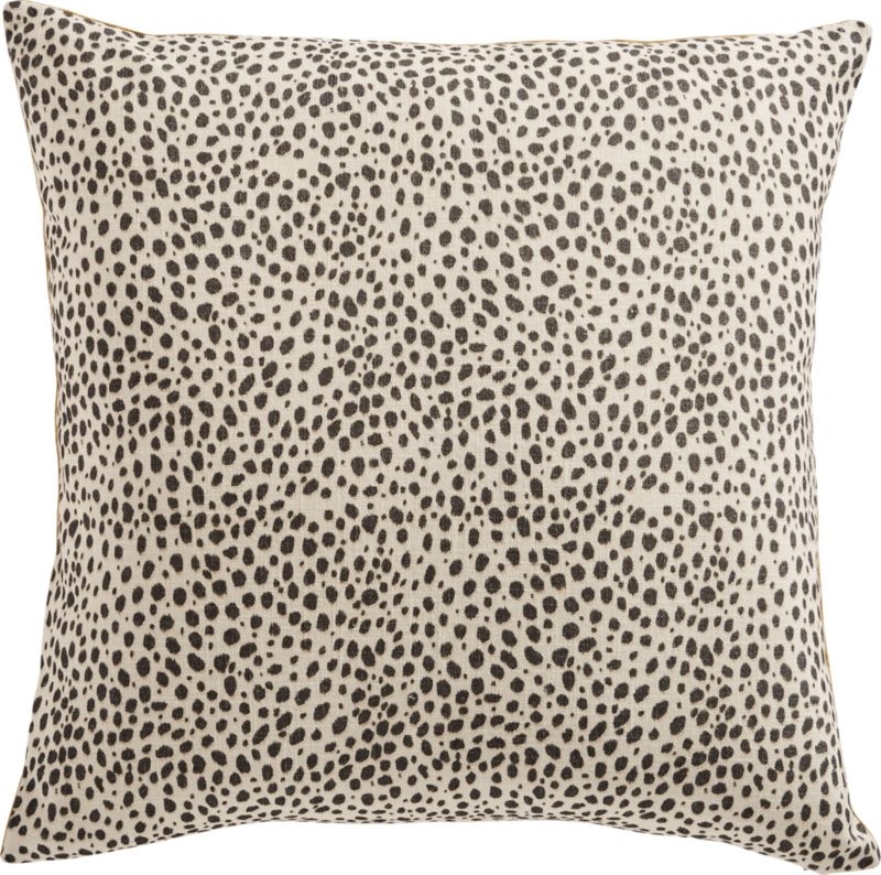 20" Nahla Cheetah Pillow with Feather-Down Insert - Image 1