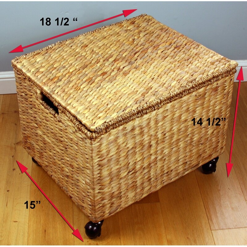 Rolling Seagrass Filing Cabinet - Image 2