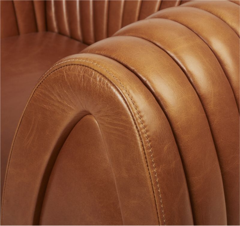 Leather Shell Armchair - Image 5