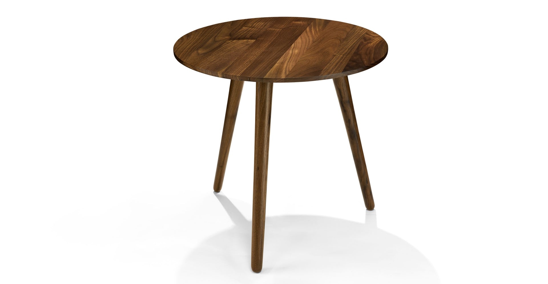 Amoeba Wild Walnut Side Table - Image 1