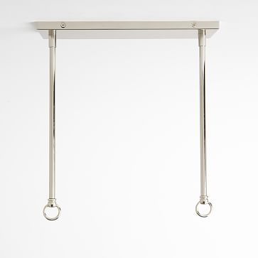 Large Rectangle Hanging Capiz, White - Image 1
