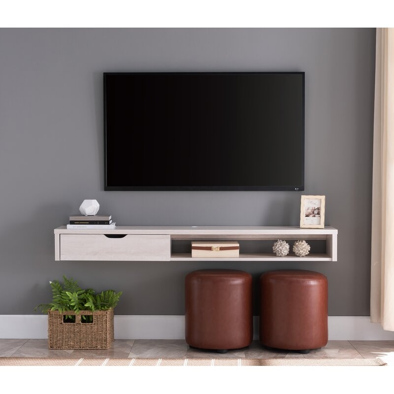 Few Solid Wood Floating TV Stand for TVs up to 65 inches - Image 5