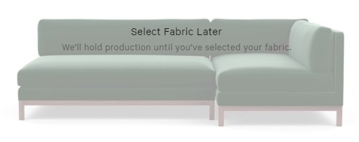 JASPER Short Left Chaise Sectional Sofa - Decide Later fabric - Image 0