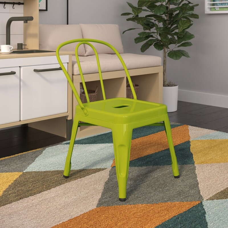 Peyton Kids Desk Chair-SET OF 2 - Lime - Image 1