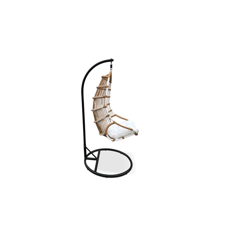 Matranga Hanging Basket Swing Chair with Stand - Image 1