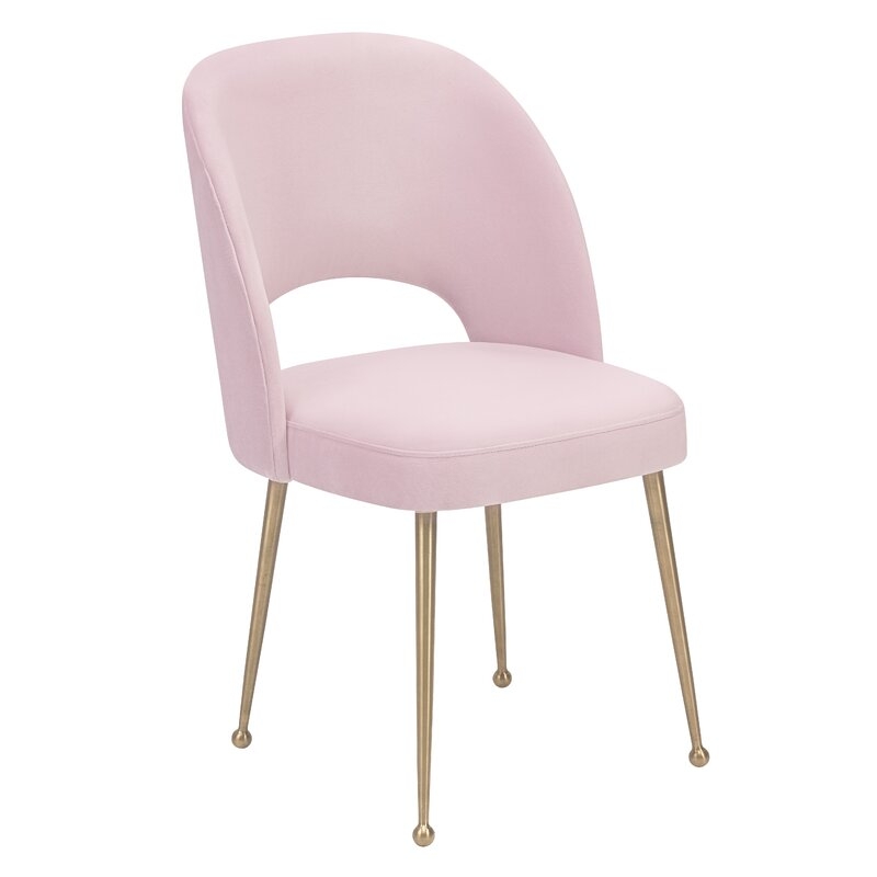 Saldana Velvet Side Chair - Image 2