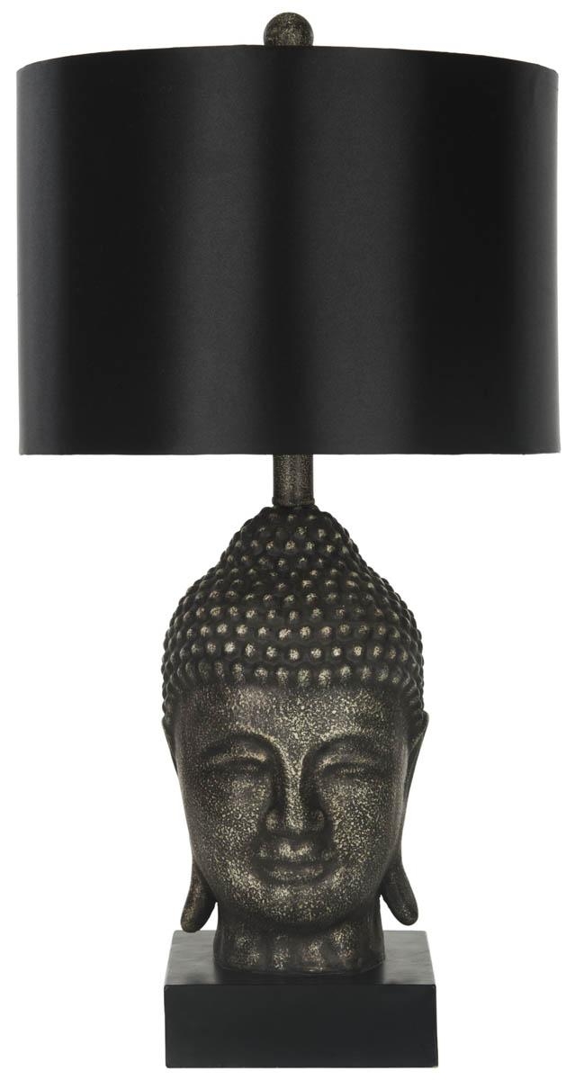 Golden 25-Inch H Buddha Table Lamp - Black/Grey - Arlo Home - Image 0